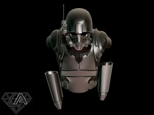 Fallout ncr ranger combat armor 3d print model Modelo de Impressão 3D