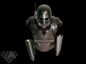 Mod&egrave;le d'impression 3D de l'armure de combat Fallout ncr ranger Modèles 3D en vedette