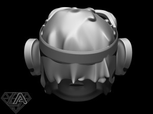monkey pogo custom helmet 3d print model 3Dプリントモデル