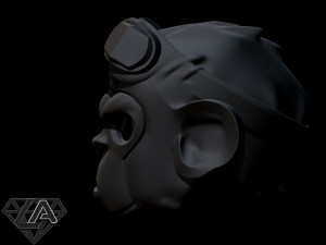 monkey pogo custom helmet 3d print model 3Dプリントモデル