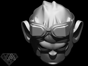 monkey pogo custom helmet 3d print model 3D Print Model