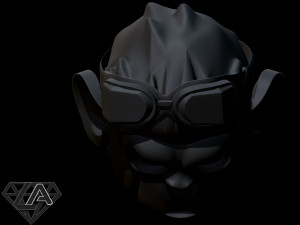 monkey pogo custom helmet 3d print model 3Dプリントモデル