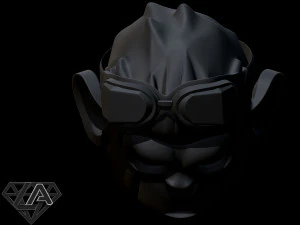 monkey pogo custom helmet 3d print model 3D Print Model