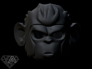 monkey pogo helmet 3d print model 3D Print Model