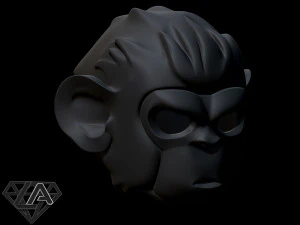 monkey pogo helmet 3d print model 3D Print Model