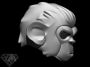 monkey pogo helmet 3d print model 3D-Druckmodell