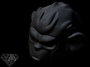 monkey pogo helmet 3d print model 3D-Druckmodell