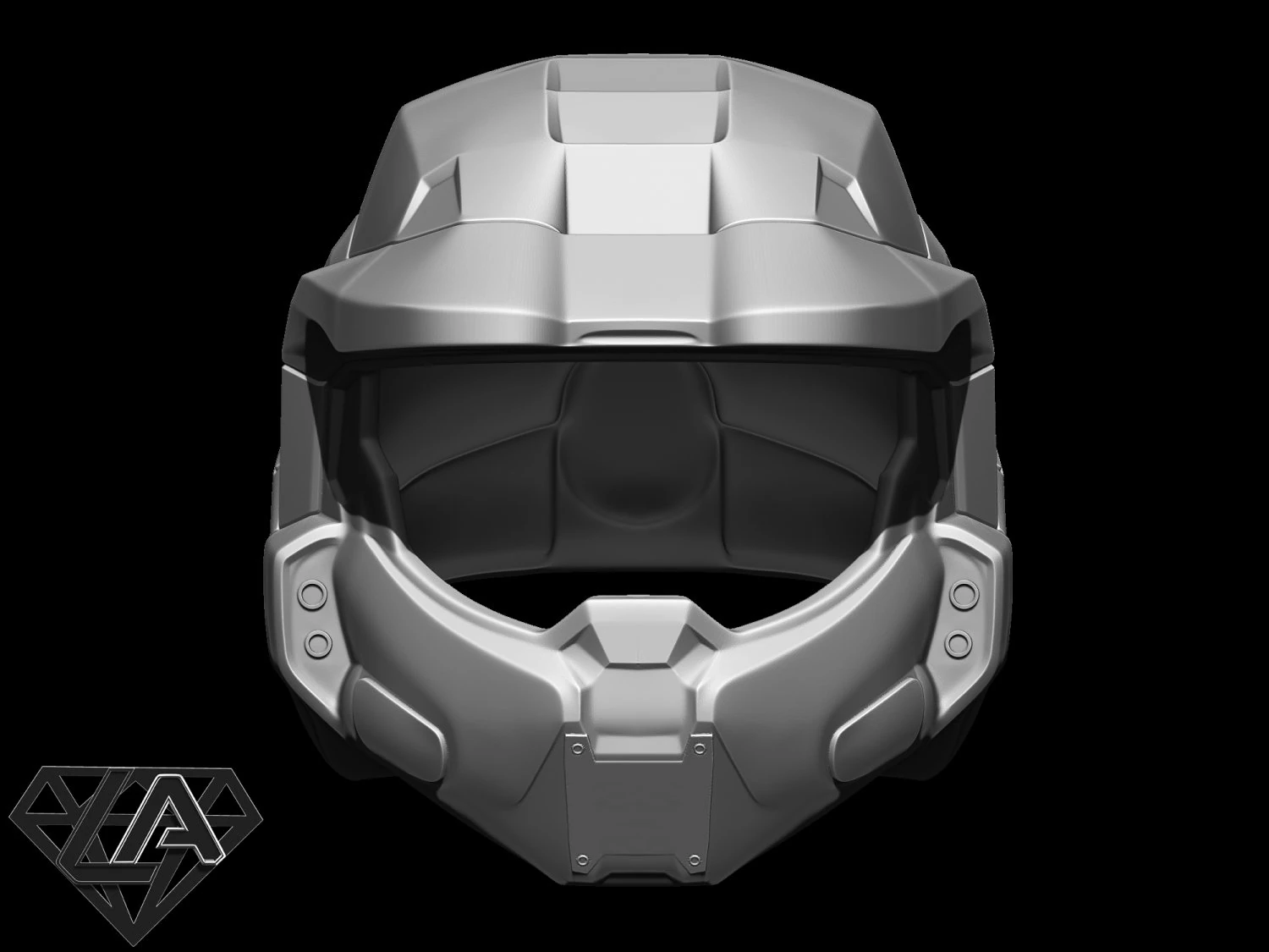 master chief custom helmet 3d print model 3D Print Model .c4d .max .obj .3ds .fbx .stl .blend