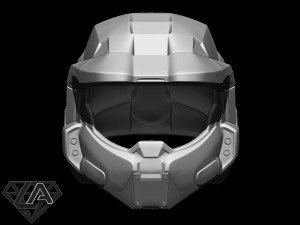 master chief custom helmet 3d print model 3D-Druckmodell
