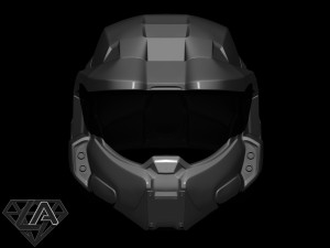 master chief custom helmet 3d print model 3D Принт Модель