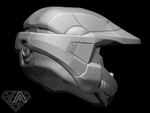 master chief custom helmet 3d print model 3D Print Model