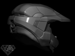 master chief custom helmet 3d print model 3D Принт Модель