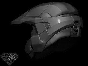 master chief custom helmet 3d print model 3D Принт Модель
