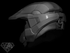 master chief custom helmet 3d print model 3D Print Model