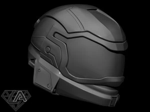halo reachgnir custom helmet 3d print model 3D Print Model
