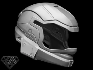 halo reachgnir custom helmet 3d print model 3D Print Model