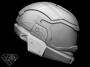 halo reachgnir custom helmet 3d print model 3D 프린트 모델