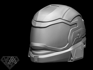halo reachgnir custom helmet 3d print model 3D Print Model