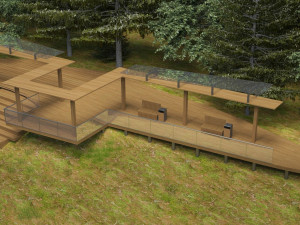 observation deck Modelo 3D