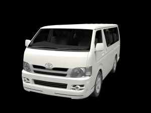 Toyota hiace 2013 3D Model