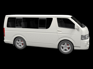 Toyota hiace 2013 3D Модель