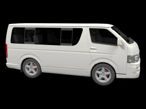 Toyota hiace 2013 3D Model