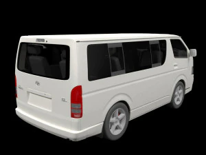 Toyota hiace 2013 3D Model