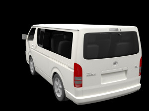 Toyota hiace 2013 3D Модель