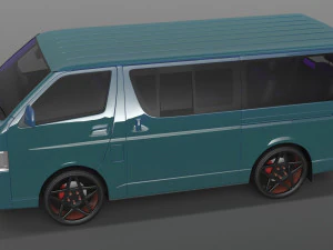 Toyota hiace 2013 3D Model