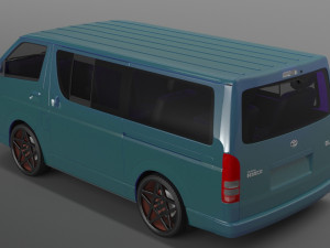 Toyota hiace 2013 3D Модель
