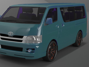 Toyota hiace 2013 3D Модель