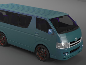 Toyota hiace 2013 3D Модель