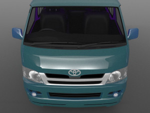 Toyota hiace 2013 3D Модель