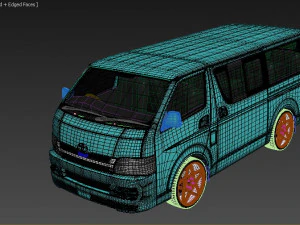 Toyota hiace 2013 3D Model in Van and Minivan 348914 | 3DExport