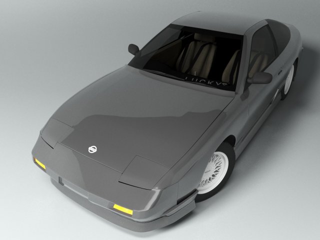 nissan 180sx jdm custom Modello 3D .c4d .max .obj .3ds .fbx .stl .blend 