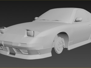 nissan 180sx jdm custom Modello 3D