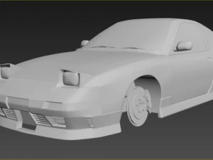 nissan 180sx jdm custom 3D Model