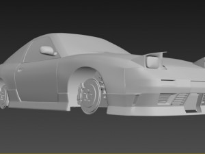 nissan 180sx jdm custom Modello 3D