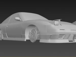 nissan 180sx jdm custom 3D Model