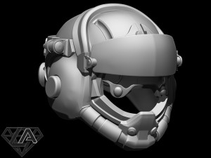 TitanFall Valkyrie Pilot helmet 3D print model Model do druku 3D