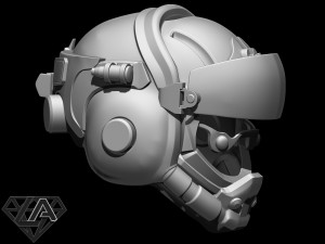 TitanFall Valkyrie Pilot helmet 3D print model Model do druku 3D