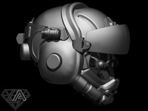 TitanFall Valkyrie Pilot helmet 3D print model Model do druku 3D