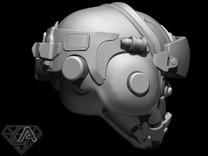TitanFall Valkyrie Pilot helmet 3D print model Model do druku 3D