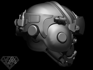 TitanFall Valkyrie Pilot helmet 3D print model Model do druku 3D