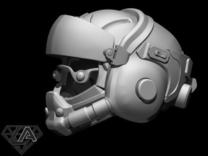 TitanFall Valkyrie Pilot helmet 3D print model Model do druku 3D