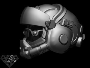 TitanFall Valkyrie Pilot helmet 3D print model Model do druku 3D