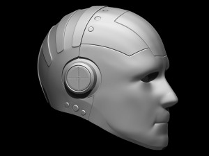 Robot crash dummy helmet 3D 打印模型