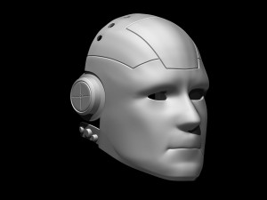 Robot crash dummy helmet 3D Print Model