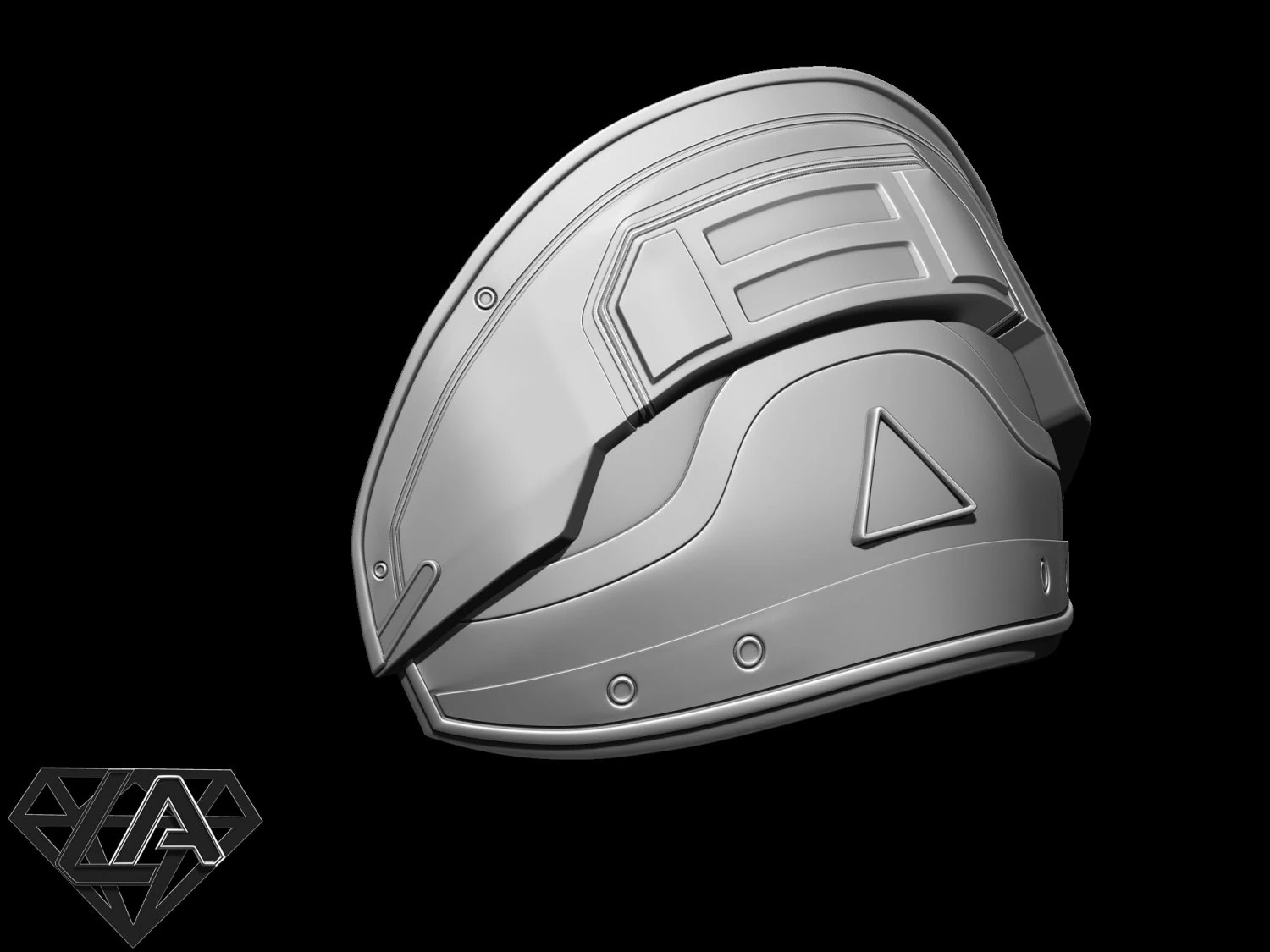 Shoulder armor 3D Print Model .c4d .max .obj .3ds .fbx .stl .blend