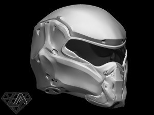 Cybermantis pilot PRO helmet 3D-Druckmodell